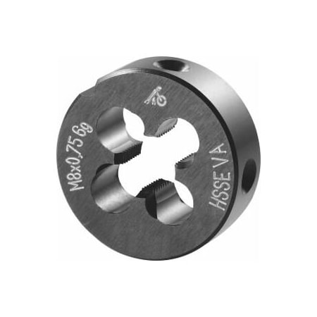 Holex M8X0.75 HSS-E Round Die, Closed/Pre-Slit Form 141075 8X0,75